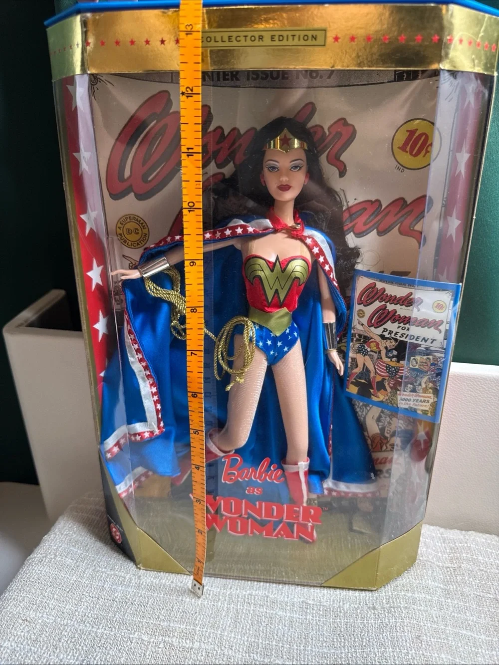 Mattel Barbie as Wonder Woman in Red Blue Gold